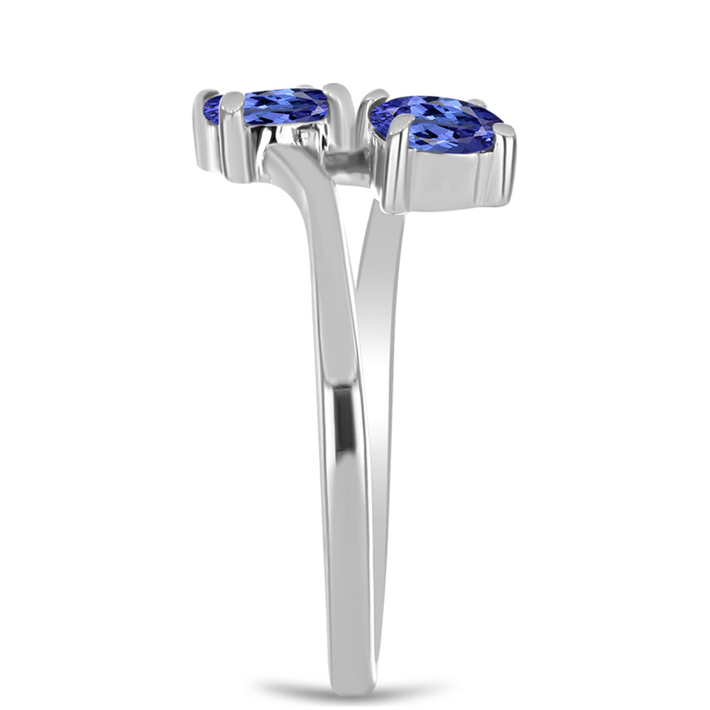 Anel de Prata com Tanzanite 4 