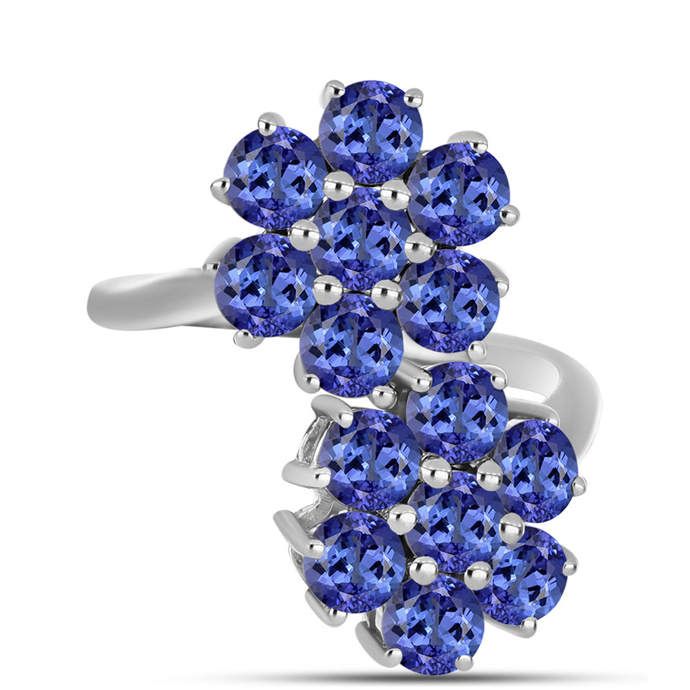 Anel de Prata com Tanzanite  Contraste: Cabeca de Veado (800) 1 
