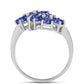 Anel de Prata com Tanzanite  Contraste: Cabeca de Veado (800)