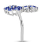 Anel de Prata com Tanzanite  Contraste: Cabeca de Veado (800)