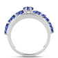 Anel de Prata com Tanzanite  Contraste: Cabeca de Veado (800)