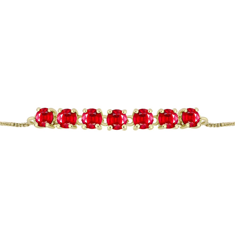 Pulseira de Prata com Banho de Ouro com Ágata Vermelha  Contraste: Cabeca de Veado (800) 2 