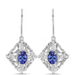 Brincos de Prata com Tanzanite