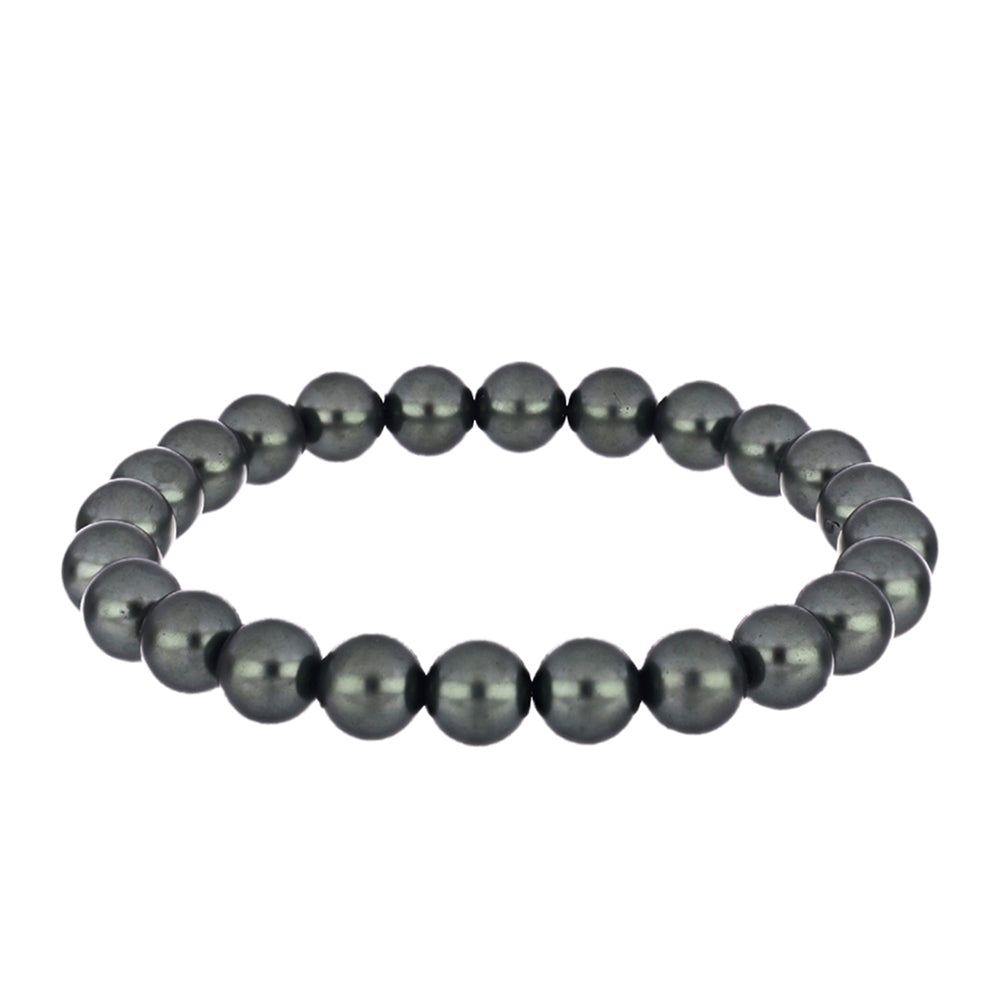 Pulseira com Pérola de água doce com tonalidade verde estilo Taiti