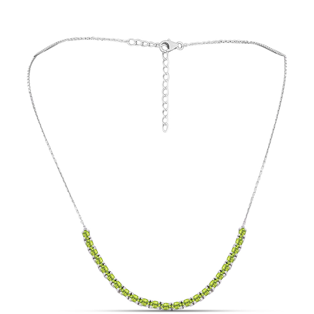 Colar de Prata com Peridoto de Changbai  Contraste: Cabeca de Veado (800) 1 