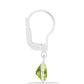 Conjunto de Prata com Peridoto de Changbai e Pedra da Lua Arco-íris ( Brincos )