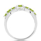 Anel de Prata com Peridoto de Changbai e Topázio Branco  Contraste: Cabeca de Veado (800)