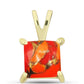 Pendente de Prata com Banho de Ouro com Turquesa de Mohave