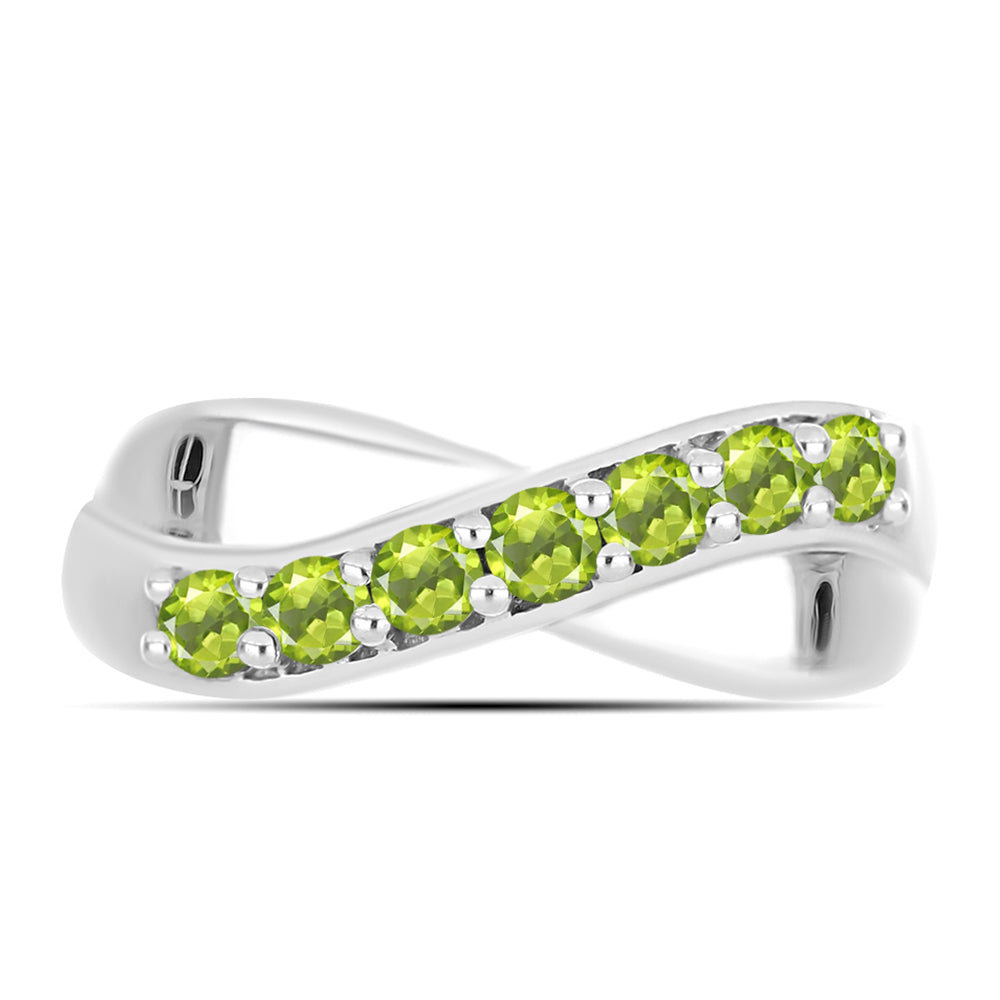 Anel de Prata com Peridoto de Changbai  Contraste: Cabeca de Veado (800) 1 