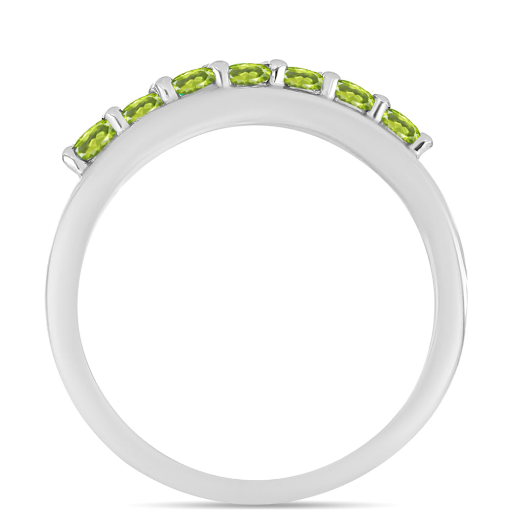 Anel de Prata com Peridoto de Changbai  Contraste: Cabeca de Veado (800)