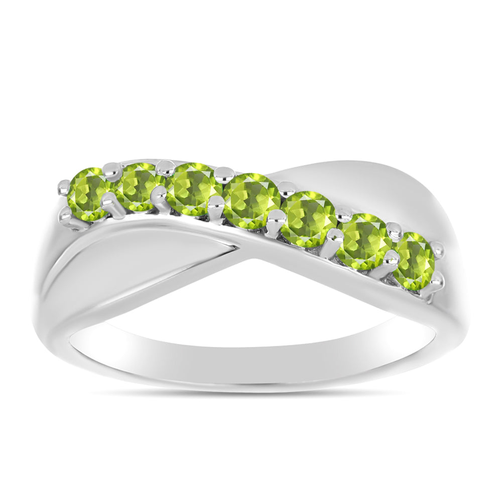 Anel de Prata com Peridoto de Changbai  Contraste: Cabeca de Veado (800)