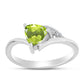 Anel de Prata com Peridoto de Changbai e Topázio Branco