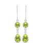 Brincos de Prata com Peridoto de Changbai