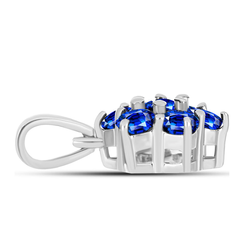 Pendente de Prata com Safira Azul Australiana