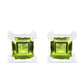 Brincos de Prata com Peridoto de Changbai