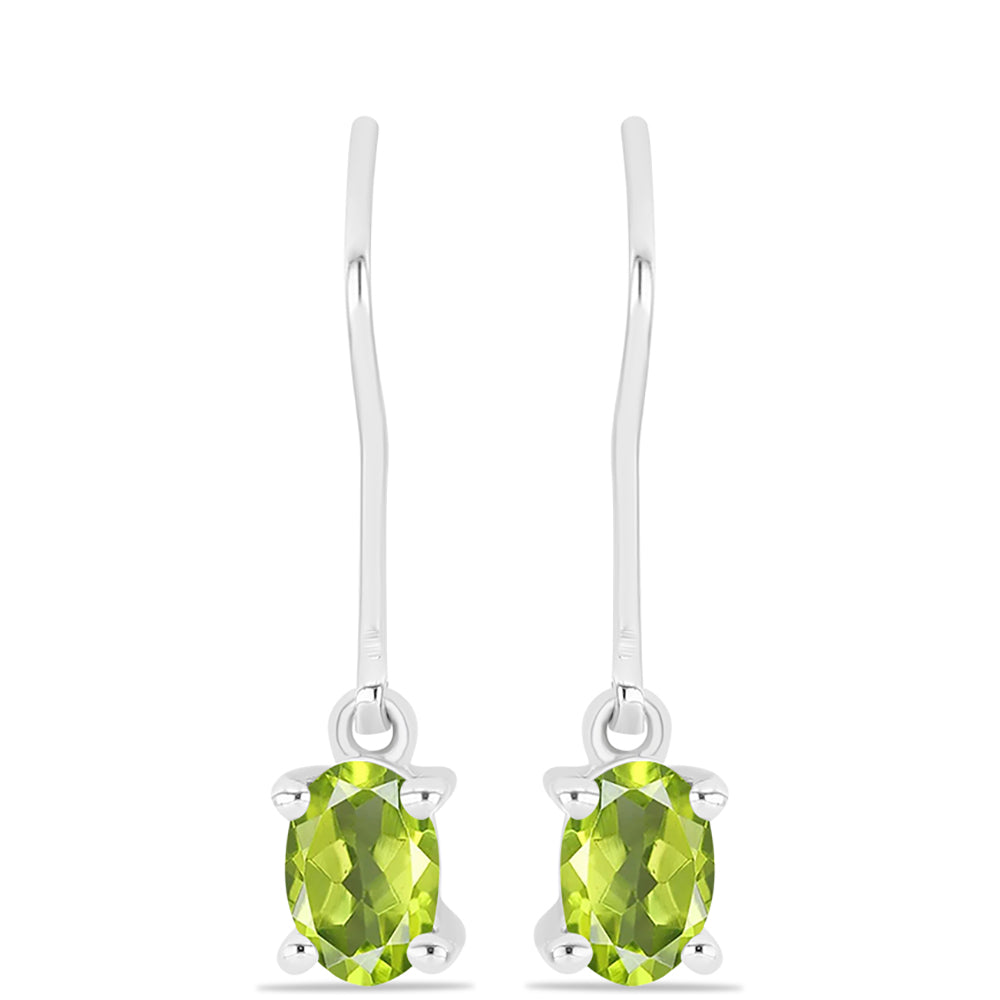Brincos de Prata com Peridoto de Changbai 1 