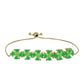 Pulseira de Prata com Banho de Ouro com Opala Verde do Etíope Lega Dembi  Contraste: Cabeca de Veado (800)