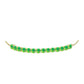 Pulseira de Prata com Banho de Ouro com Opala Verde do Etíope Lega Dembi  Contraste: Cabeca de Veado (800)