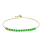 Pulseira de Prata com Banho de Ouro com Opala Verde do Etíope Lega Dembi  Contraste: Cabeca de Veado (800)