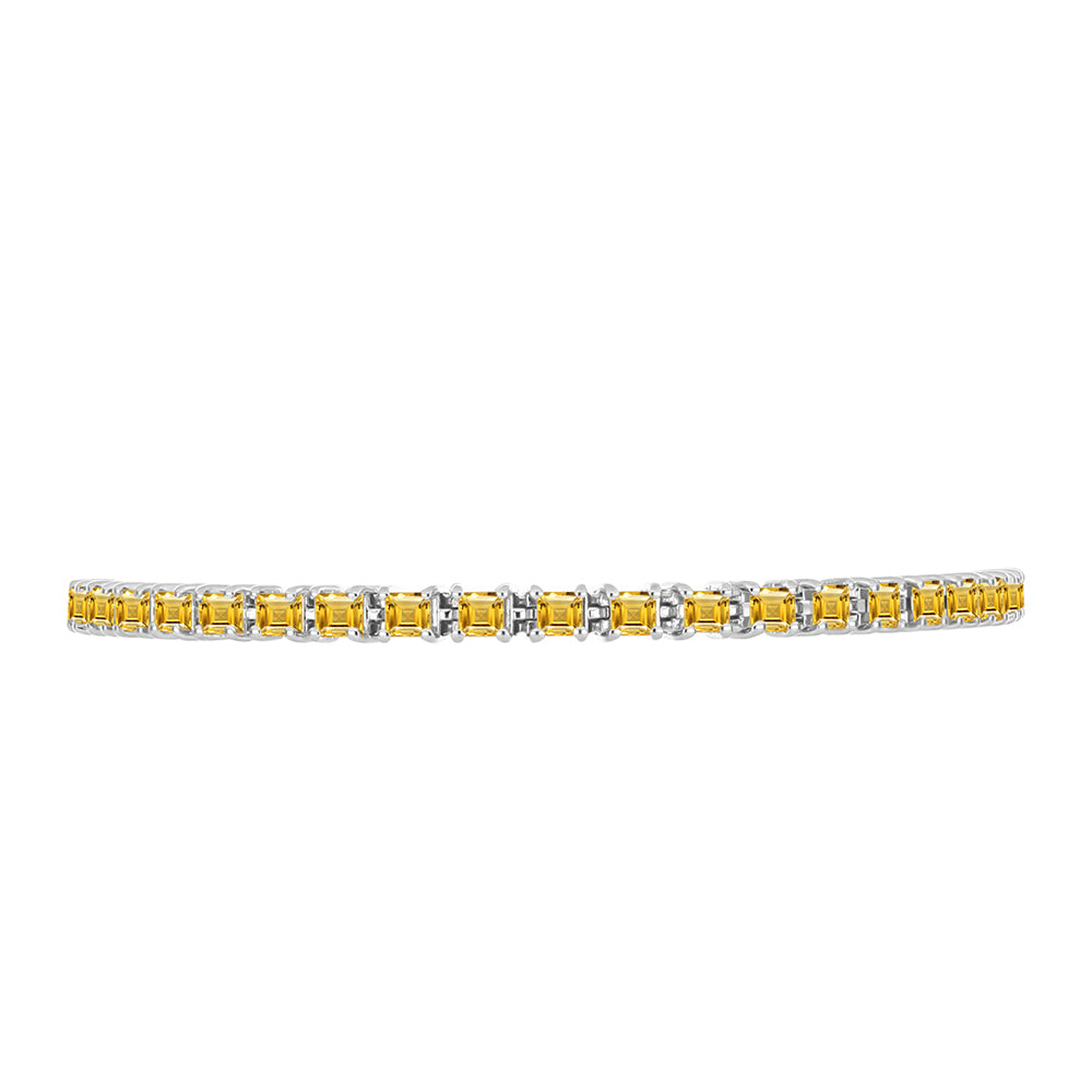 Pulseira de Prata com Citrino de Ural  Contraste: Cabeca de Veado (800) 2 