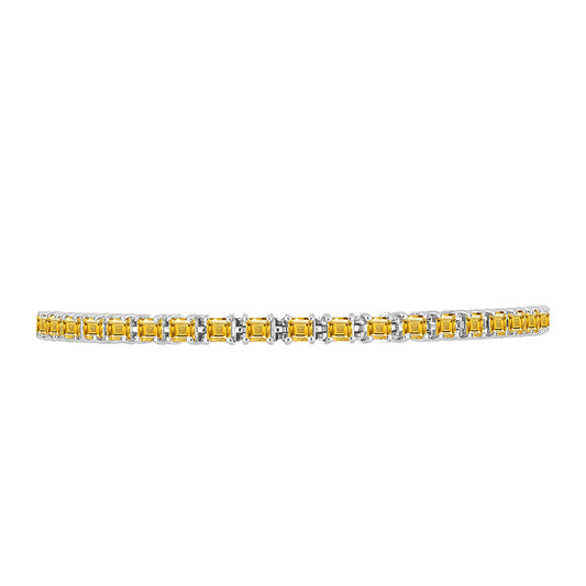 Pulseira de Prata com Citrino de Ural  Contraste: Cabeca de Veado (800)