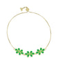 Pulseira de Prata com Banho de Ouro com Opala Verde do Etíope Lega Dembi  Contraste: Cabeca de Veado (800)
