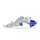Alfinete de Prata com Tanzanite AAA