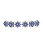 Pulseira de Prata com Tanzanite AAA  Contraste: Cabeca de Veado (800)
