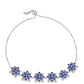 Pulseira de Prata com Tanzanite AAA  Contraste: Cabeca de Veado (800)
