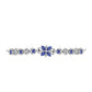 Pulseira de Prata com Tanzanite AAA  Contraste: Cabeca de Veado (800)