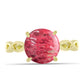 Anel de Prata com Banho de Ouro com Thulite