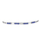 Pulseira de Prata com Tanzanite AAA  Contraste: Cabeca de Veado (800)
