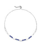 Pulseira de Prata com Tanzanite AAA  Contraste: Cabeca de Veado (800)