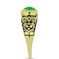 Anel de Prata com Banho de Ouro com Opala Verde do Etíope Lega Dembi  Contraste: Cabeca de Veado (800)
