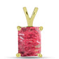 Pendente de Prata com Banho de Ouro com Thulite