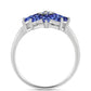 Anel de Prata com Tanzanite AAA  Contraste: Cabeca de Veado (800)