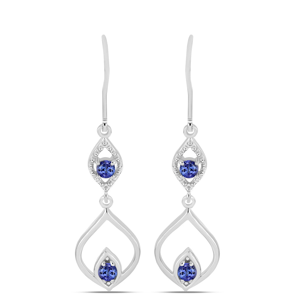 Brincos de Prata com Tanzanite AAA 1 