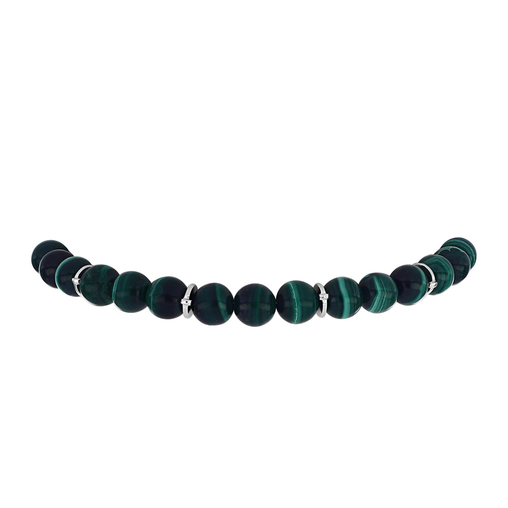 Pulseira de Prata com Malaquita 2 