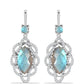 Brincos de Prata com Labradorite de Gullgruvene  Contraste: Cabeca de Veado (800)
