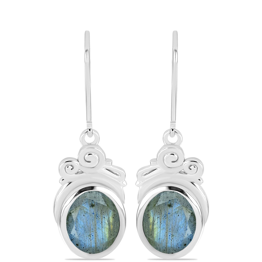 Brincos de Prata com Labradorite de Gullgruvene 1 