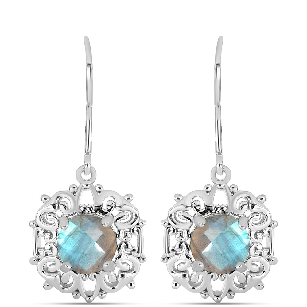 Brincos de Prata com Labradorite de Gullgruvene 1 
