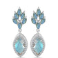 Brincos de Prata com Labradorite de Gullgruvene