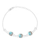 Pulseira de Prata com Labradorite de Gullgruvene  Contraste: Cabeca de Veado (800)