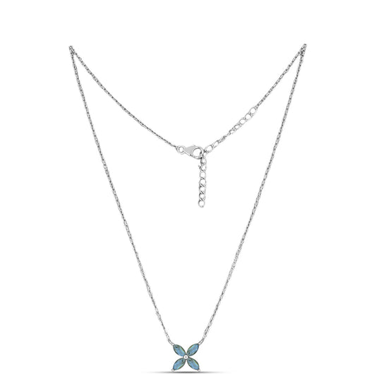 Colar de Prata com Labradorite de Gullgruvene  Contraste: Cabeca de Veado (800)