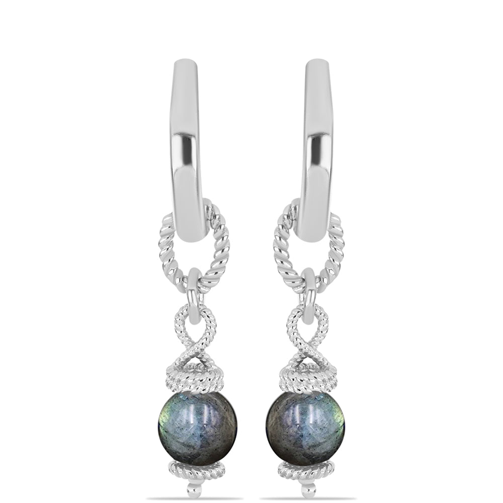 Brincos de Prata com Labradorite de Gullgruvene 1 