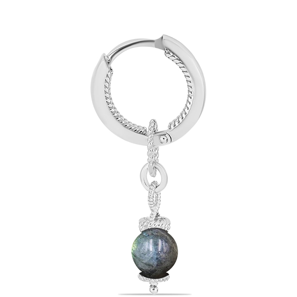 Brincos de Prata com Labradorite de Gullgruvene