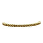 Pulseira de Prata com Banho de Ouro com Quartzo Cognac  Contraste: Cabeca de Veado (800)