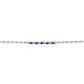Pulseira de Prata com Safira Azul Australiana e Topázio Branco  Contraste: Cabeca de Veado (800)