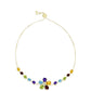 Pulseira de Prata com Banho de Ouro com Granada de Barton e Ametista de Marrocos  Contraste: Cabeca de Veado (800)