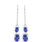Brincos de Prata com Tanzanite AAA